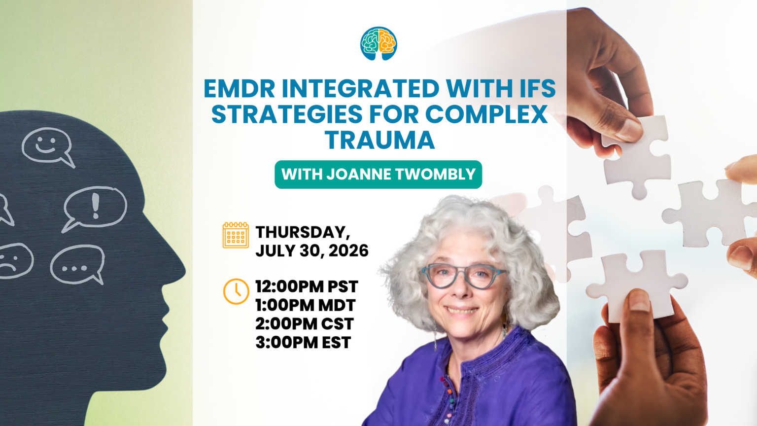 EMDR Integrated with IFS strategies for Complex Trauma with Joanne Twombly