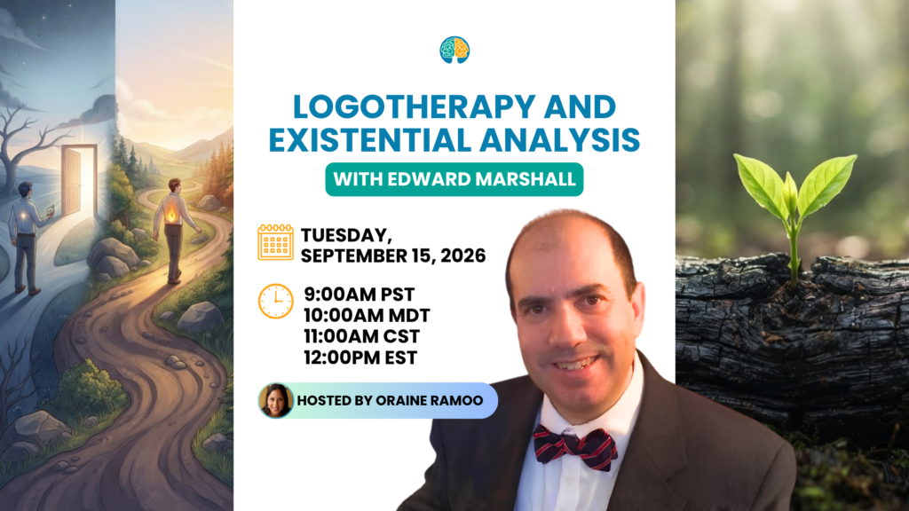Logotherapy and Existential Analysis with Edward Marshall