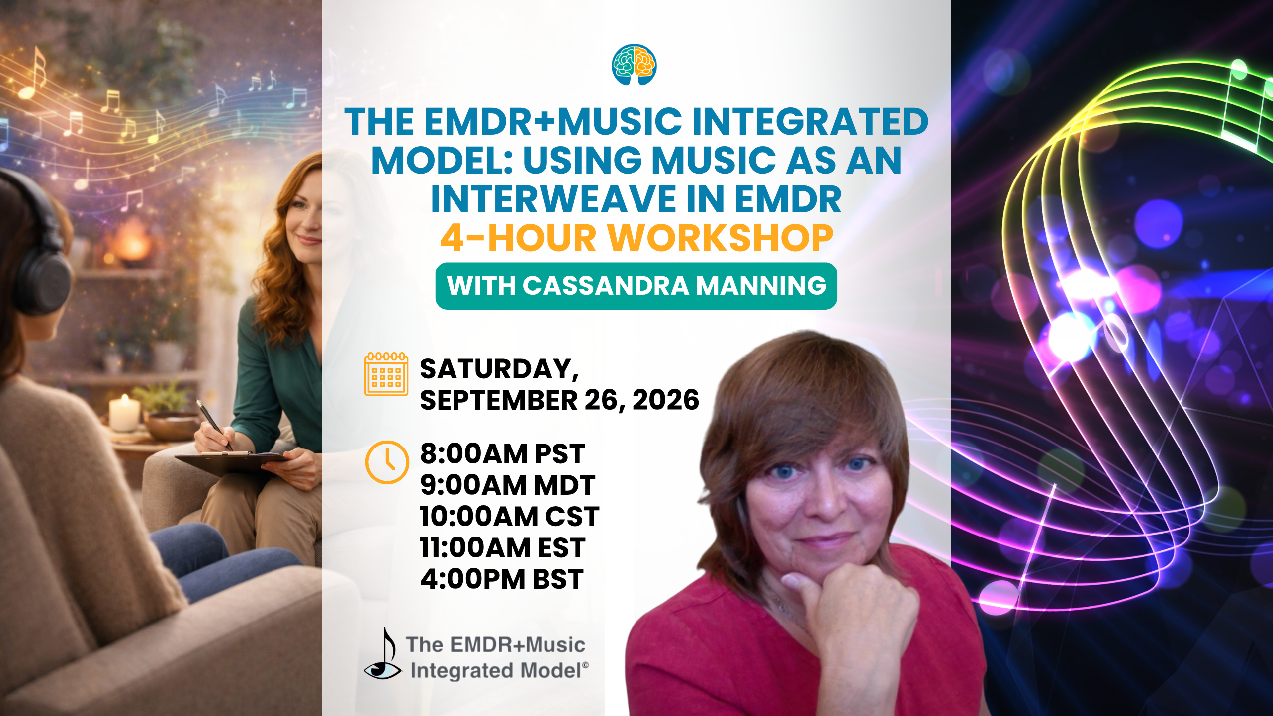 The EMDR+Music Integrated Model Workshop with Sandra Manning