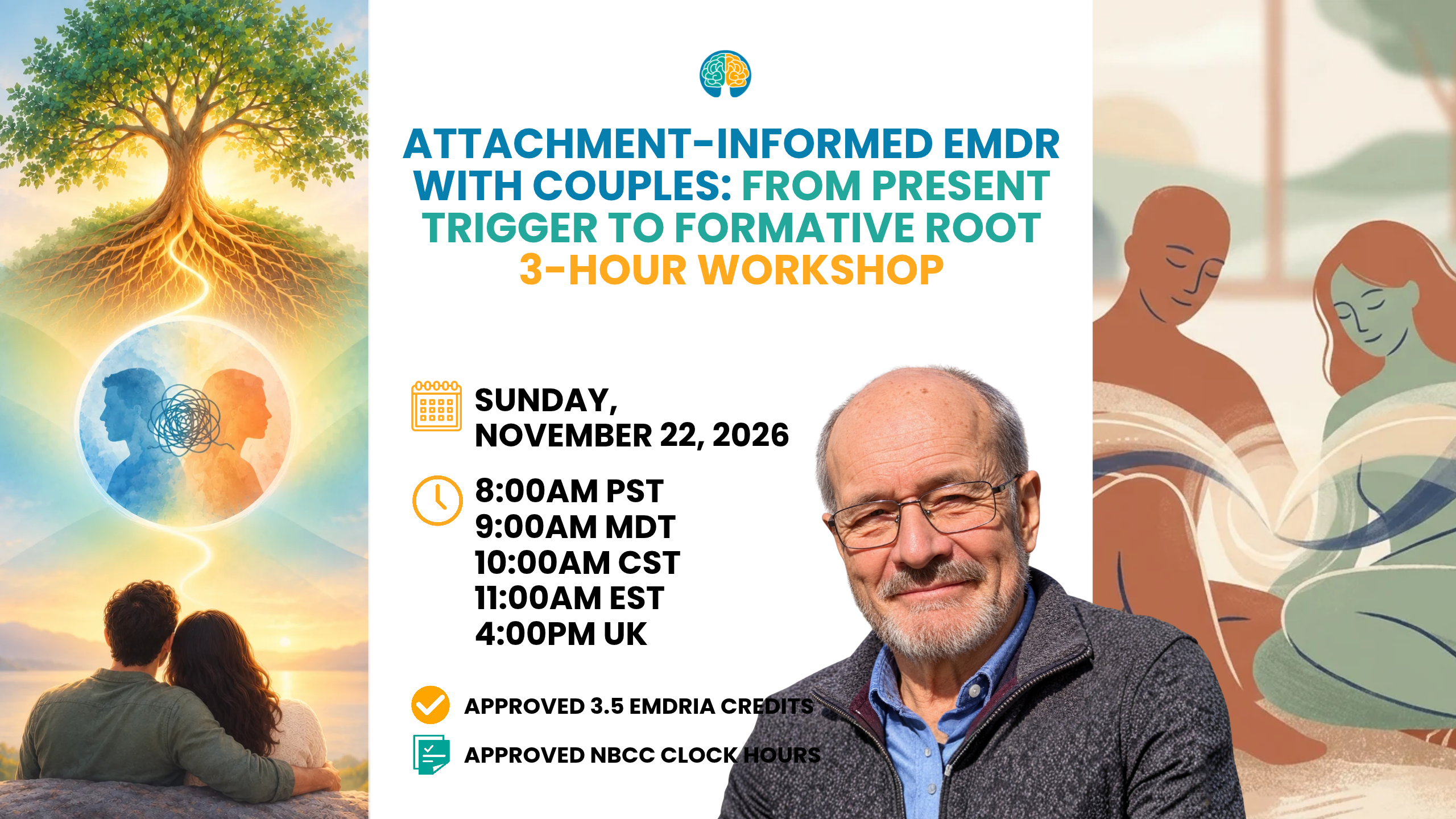 Attachment-informed EMDR with Couples: From Present Trigger to Formative Root with Mark Brayne